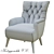 Elegant Maisie Armchair - Comfort Elevated 3D model small image 3