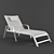 Riviera Stackable Reclining Sun Lounger 3D model small image 1