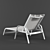 Riviera Stackable Reclining Sun Lounger 3D model small image 2