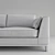 Elegant Art Deco Gatsby Sofa 3D model small image 2