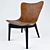 Sleek Shell Dining Chair 3D model small image 2