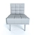 Brazilia Soft Armchair - Comfortable Seating Solution 3D model small image 3