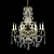 Elegant Badari Lighting Chandelier 3D model small image 1