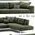 Elegant Italian Sectional Sofa 3D model small image 2
