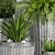 Vintage Planters Set 3D model small image 3