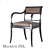 Elegant Macbeth Armchair 3D model small image 1