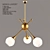 Opulent Opal Glass Pendant Light 3D model small image 2