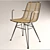 Modern Ashanti Chair & Disset Table 3D model small image 3