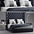 Elegant Meridiani Bed: TURMAN 3D model small image 1