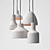 Industrial-Inspired Pendant Lamps Set 3D model small image 1