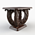 Rustic Oak Coffee Table 3D model small image 2