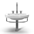 Elegant Catalano Canova Royal Sink 3D model small image 2