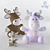 Moose Family: Lowpoly with Displacement 3D model small image 1