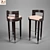 Modern Chic Landis Barstool 3D model small image 1