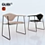 Elegant Masculo Chair by Gubi 3D model small image 1