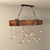 DIY Wooden Beam Chandelier 3D model small image 2