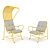 Gardenia Chairs: Outdoor Elegance 3D model small image 2