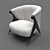 Title: The Deco Accent Chair - Timeless Elegance 3D model small image 1