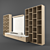 Italian Style Pyramid Wall Unit 3D model small image 1