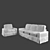 Luxury RoyBosh Decadanse Sofas 3D model small image 2