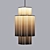 Modern Bauhaus Chandelier 3D model small image 1