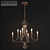 Elegant Crystal Bead Chandelier 3D model small image 1