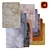 10-Piece Assorted Artificial Carpets | 200cm x 140cm 3D model small image 2