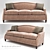 Luxury Barbara Berry Sloane Sofa 3D model small image 1