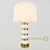 Royal White Glass Table Lamp 3D model small image 1