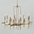 Bronze Loft Chandelier & Sconces 3D model small image 2