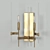 Bronze Loft Chandelier & Sconces 3D model small image 3