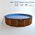 Intex Sequoia Spirit Frame: Spacious and Sturdy Pool 3D model small image 1