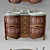 Sleek Sink Cabinet for Bath 3D model small image 2