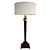 Elegant Crystal Table Lamp 3D model small image 1