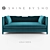 Luxe Comfort: SHO's Lola Sofa 3D model small image 1