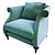 Elegant Christopher Guy Armchair 3D model small image 1