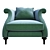 Elegant Christopher Guy Armchair 3D model small image 2