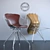  Modern Wire Dining Chair 3D model small image 1