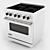 30-Inch Viking Induction Range 3D model small image 1