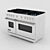 Viking 48" Gas Range with Grill 3D model small image 1
