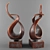 Bronze Abstract Metal Statue 3D model small image 1