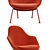 Modern Dot Armchair: Stylish and Compact 3D model small image 2