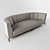 Classic Elegance: Capitone Round-back Sofa 3D model small image 1