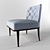 Classic Chic Capitone Chair 3D model small image 3