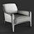 Italian Elegance: Arflex Cocca Armchair 3D model small image 2