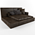 Frigerio Leather Sofa 3D model small image 1