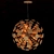 Eco-Design Wooden Sphere Chandelier 3D model small image 1