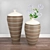 Elegant Floral Floor Vase 3D model small image 1