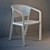 Minimalist Beams Chair: Sleek Design, Premium Comfort 3D model small image 3