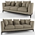 Linnell Rectangular Sofa, Upholstered in Fabric 3D model small image 1